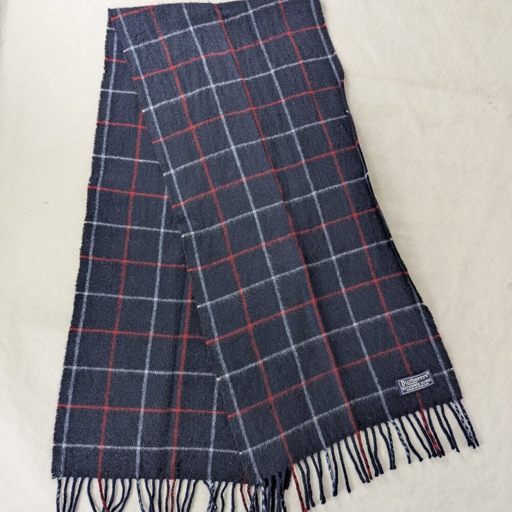 Burberry Nova Plaid Cashmere Wool Scarf Blue | Unisex | Luxury Essential